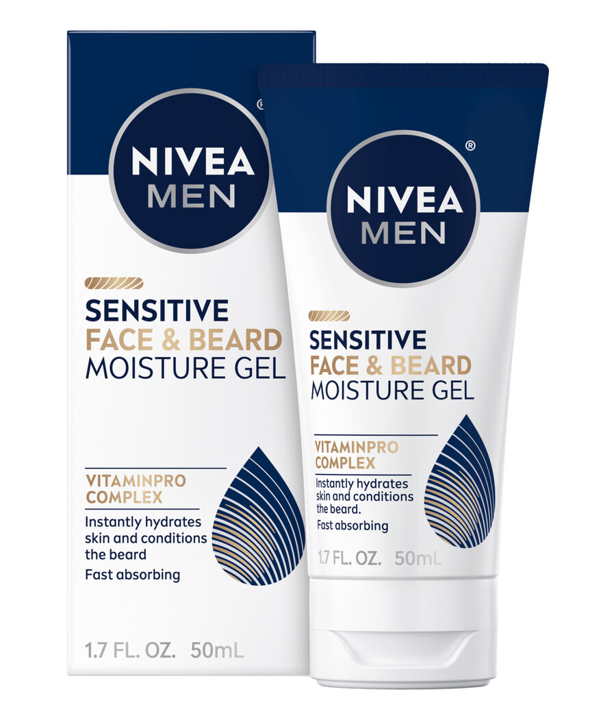 gel idratante per viso e barba sensibili