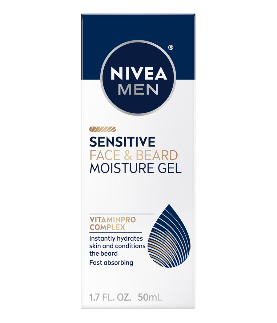 gel idratante per viso e barba sensibili
