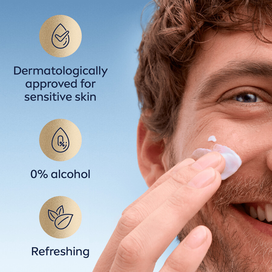 gel idratante per viso e barba sensibili